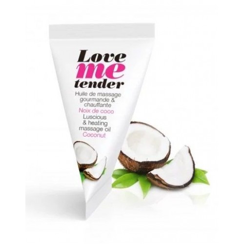 Съедобное согревающее массажное масло Love Me Tender Cocos с ароматом кокоса - 10 мл. (Love to Love 6040973)