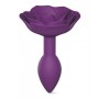 Фиолетовая анальная пробка с ограничителем-розой Open Rose Size S Butt Plug (Love to Love 6032404)