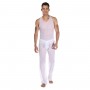 Белый полупрозрачный комплект: майка и брюки (La Blinque LB15505)