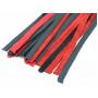 Красно-черная плеть с плетением  турецкие головы  - 60 см. (БДСМ Арсенал 54031ars)